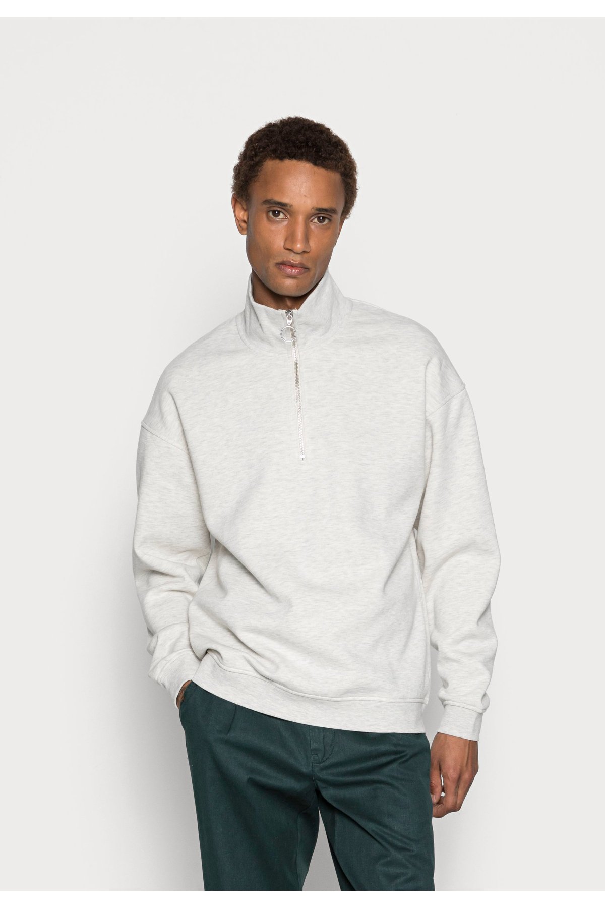 Jack & Jones JORBRINK SWEAT QUARTER ZIP HIGH NECK LN