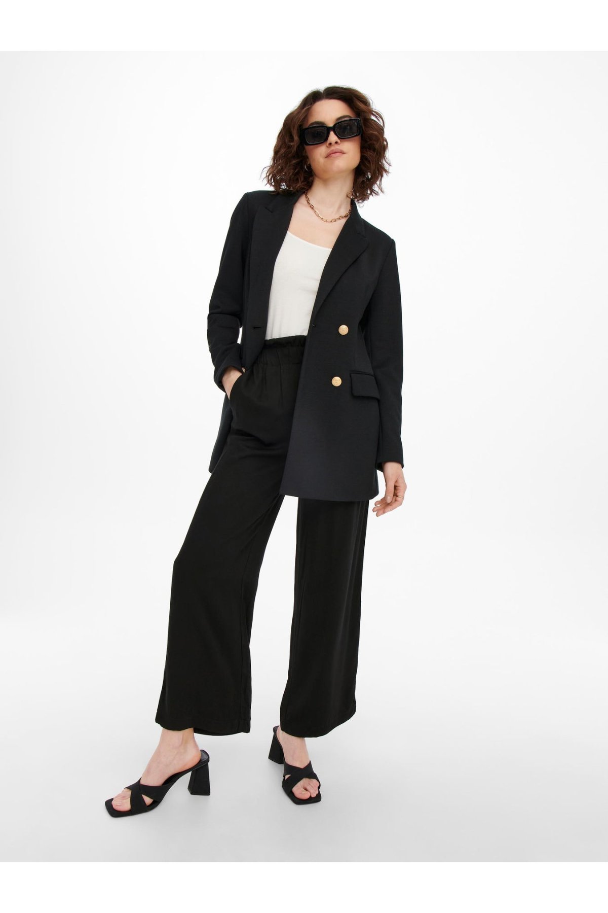 Only ONLCALY  LIFE HW PB WIDE CROP PNT NOOS