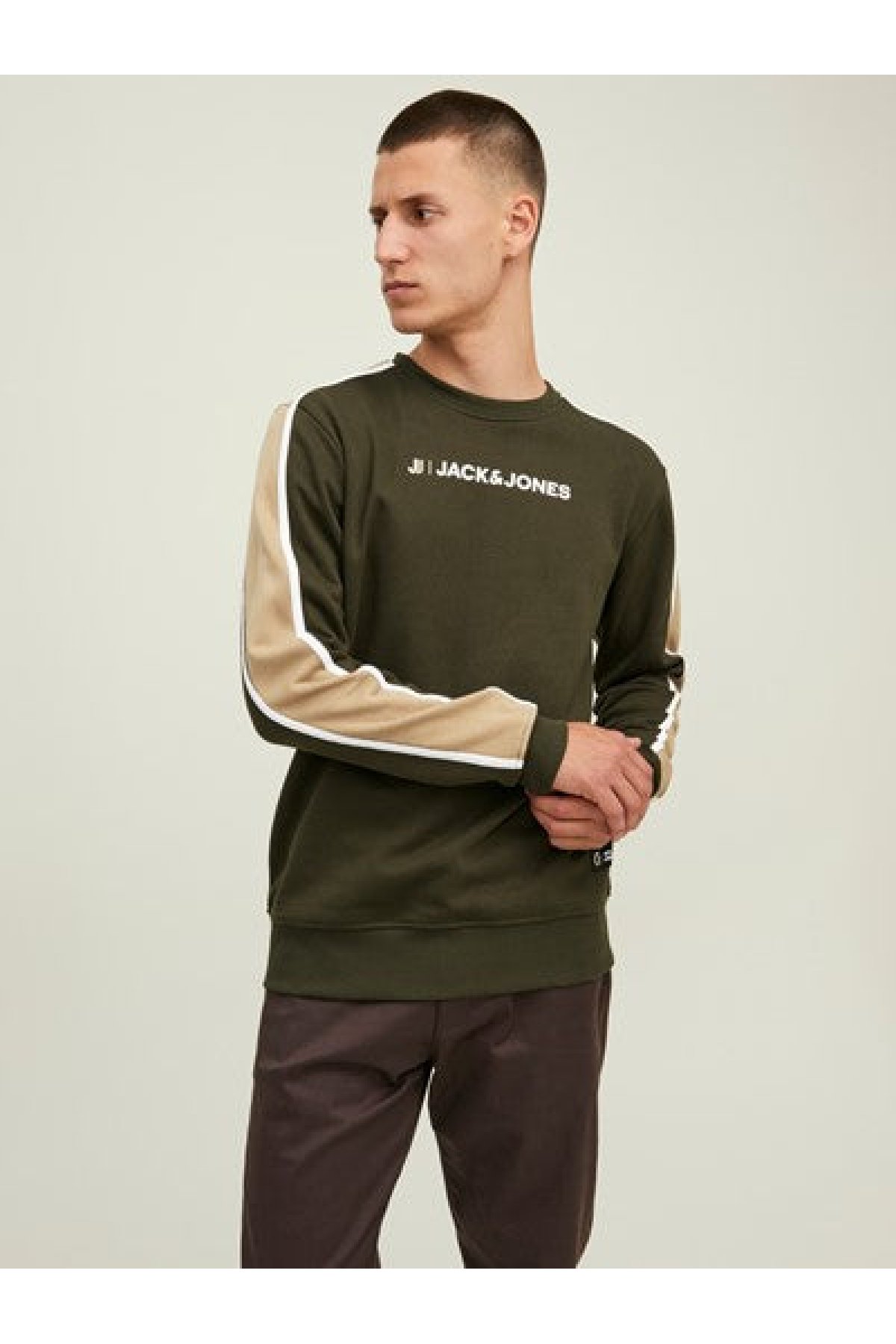 Jack & Jones JCOLOGAN BLOCK SWEAT CREW NECK