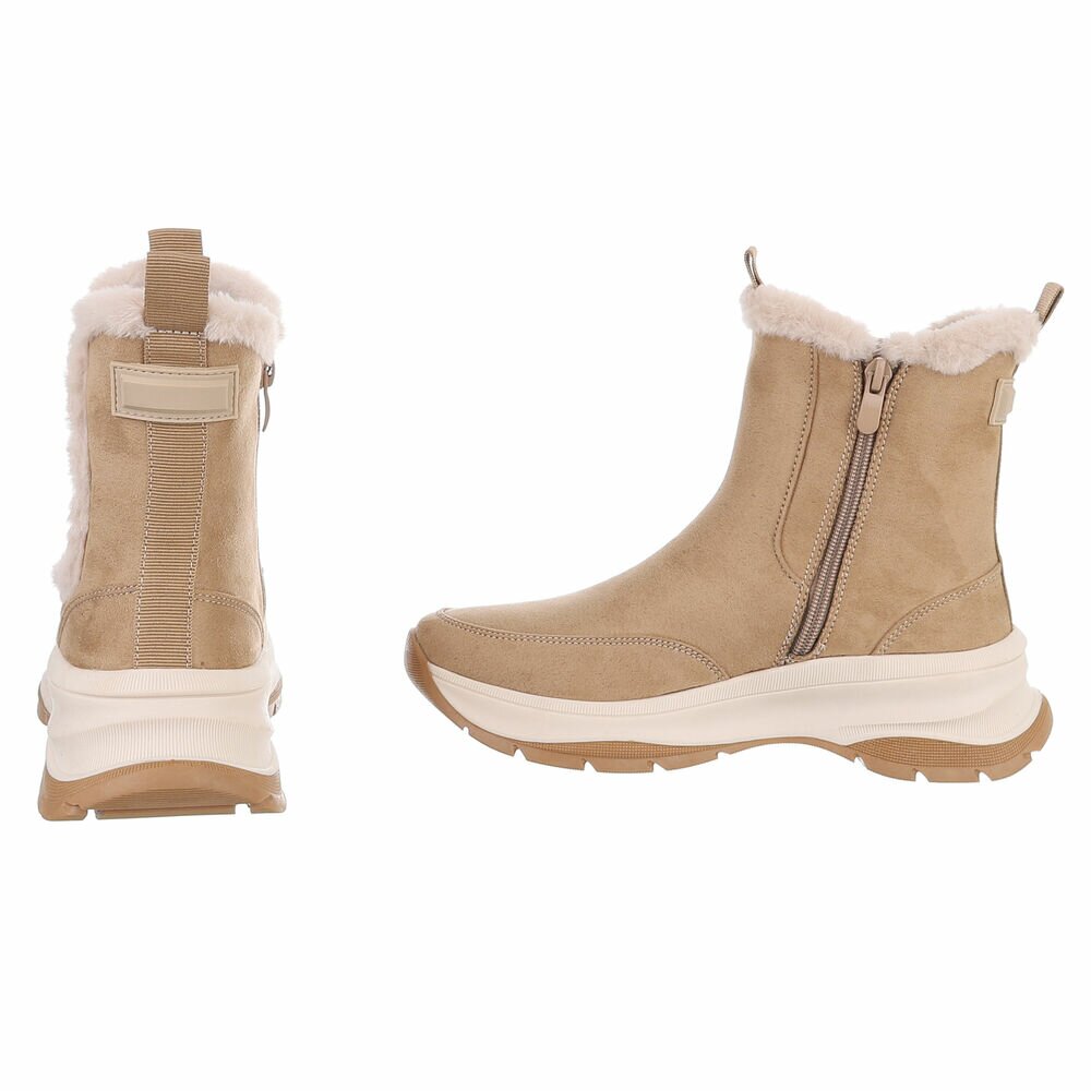 Conjunto beige de muebles modernos para salón