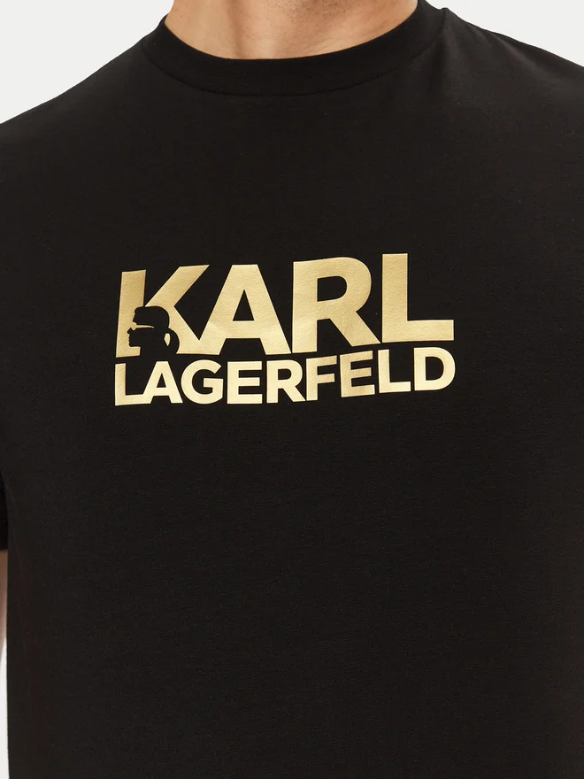 Camiseta negra regular fit Karl Lagerfeld