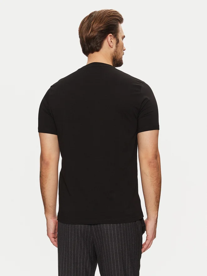 Camiseta negra Karl Lagerfeld, ajuste regular